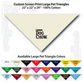 22"x22"x29" Natural Custom Printed Imported 100% Cotton Pet Bandanna